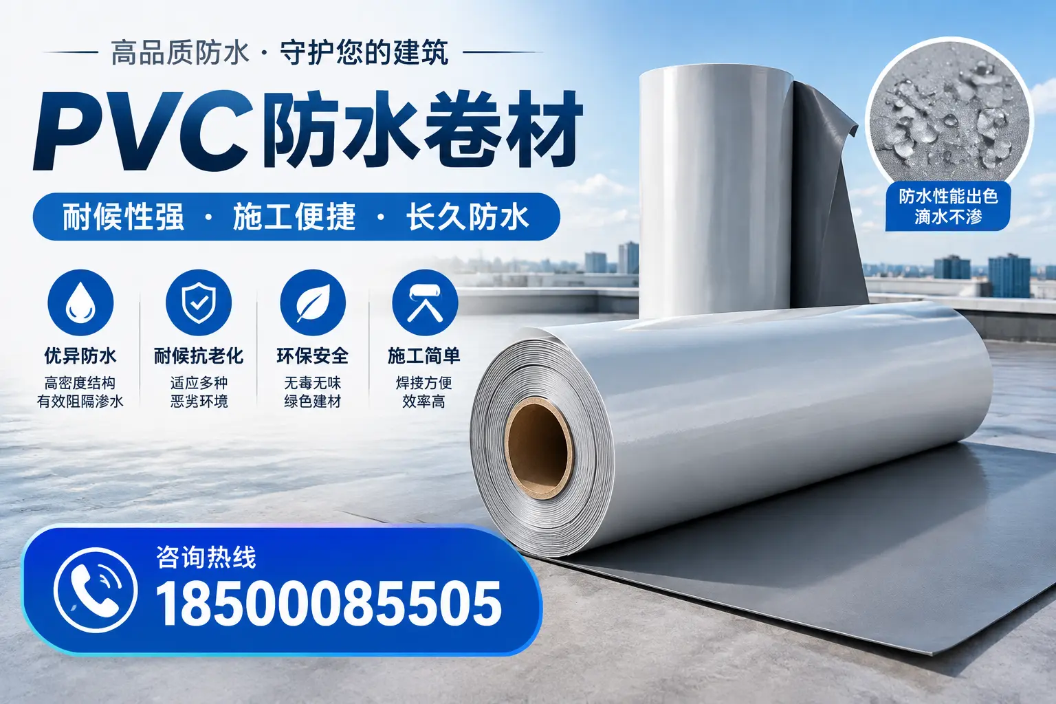 pvc防水卷材在琼海的行业应用前景分析